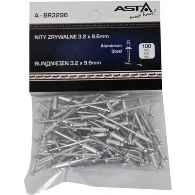 ASTA Trhací nýty hliník-ocel 3,2×9,6 mm 100 ks Asta, A-BR3296/100 – Sleviste.cz