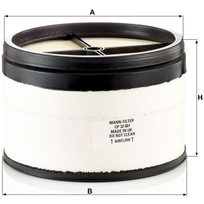 MANN-FILTER Vzduchový filtr MANN MF CP32001 – Hledejceny.cz