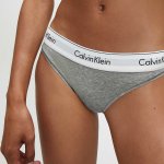 Calvin Klein kalhotky F3787E šedé – Zboží Dáma