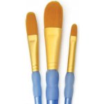 Sada oválných syntetických štětců Royal & Langnickel 3 kusy – Hledejceny.cz