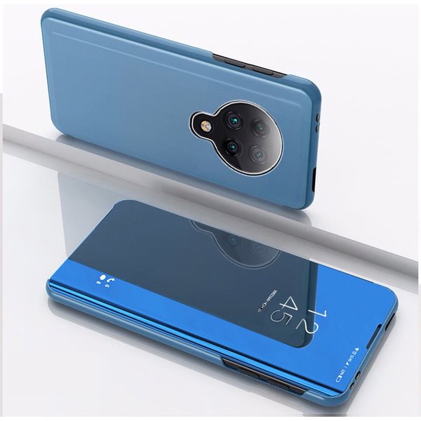 Pouzdro a kryt na mobilní telefon Pouzdro SES Zrdcadlové silikonové flip Xiaomi Poco F2 Pro - modré