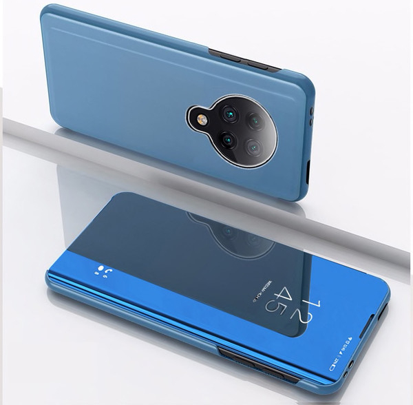 Pouzdro SES Zrdcadlové silikonové flip Xiaomi Poco F2 Pro - modré
