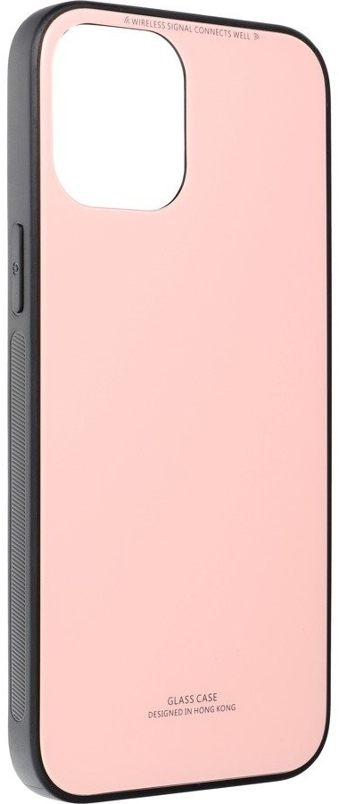 Pouzdro ForCell Glass iPhone 12 Pro Max růžové