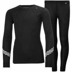 Helly Hansen dětský set termoprádla JR HH LIFA SET 26665_998 Černá