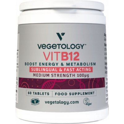 Vegetology Vitamin B12 pod jazyk, 100µg 60 tablet – Hledejceny.cz