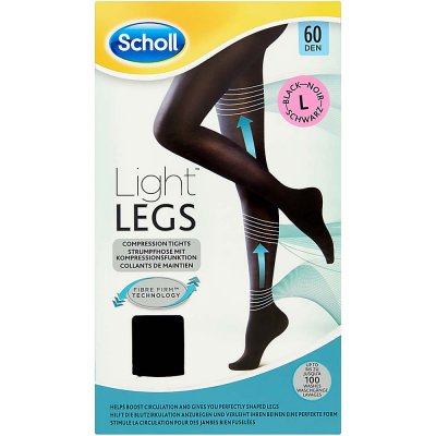 Scholl kompresivní Light Legs 60 DEN kompresní punčochové kalhoty černé – Zboží Mobilmania