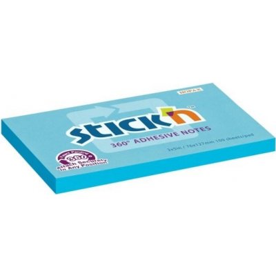 Bloček samolepicí 76x127 mm, 360°, 100 lístků, modrý – Hledejceny.cz
