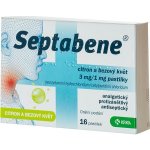 SEPTABENE CITRON A BEZOVÝ KVĚT ORM 3MG/1MG PAS 16 – Hledejceny.cz