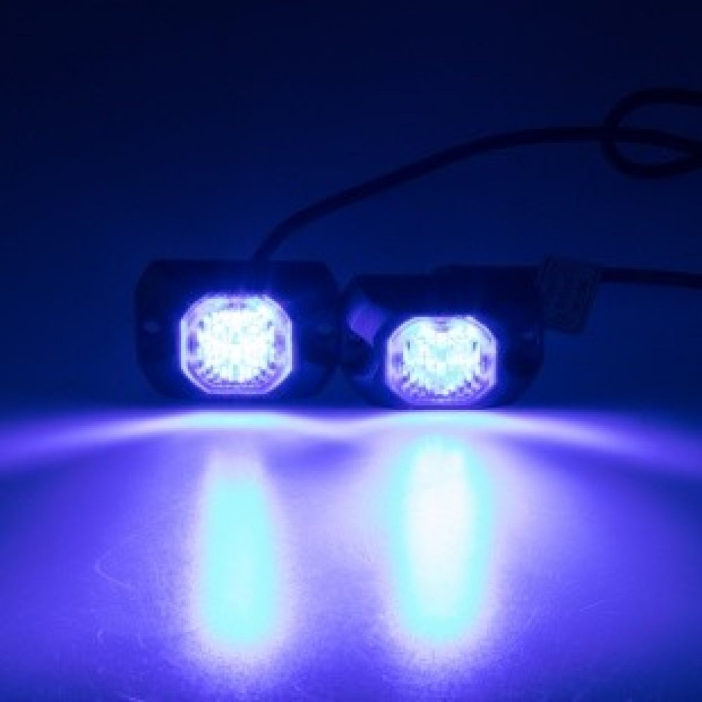PROFI výstražné LED světlo vnější modré, 12-24V, ECE R65 2x | Srovnanicen.cz