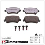 24496.970.1 ZIMMERMANN Sada brzdových destiček, kotoučová brzda