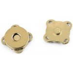 Pro Háčkování Magnetické zapínání 10 mm zlaté – Zboží Mobilmania