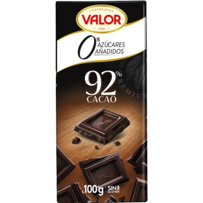 VALOR Čokoláda 92 % se sladidly 100 g