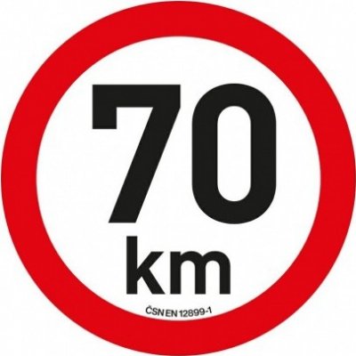 Compass Samolepka omezení rychlosti 70 km/h reflexní (200 mm), 34473 – Zbozi.Blesk.cz