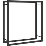 VidaXL Ocel 80 x 28 x 86 cm matný černý – HobbyKompas.cz