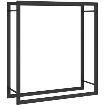 VidaXL Ocel 80 x 28 x 86 cm matný černý – HobbyKompas.cz