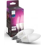 Philips LED žárovka Hue White and Color Ambiance 6W E14 set 2ks 929002294205 – Zboží Mobilmania
