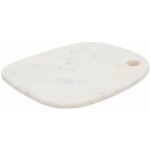 Bílé mramorové servírovací prkénko Kave Home Odar 30 x 25 cm – Zboží Dáma