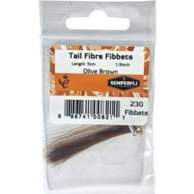 Semperfli Syntetická Pera Tail Fibre Fibbets Brown Olive – Hledejceny.cz