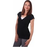 Jožánek kojící tričko Karla krátký rukáv černá – Zboží Dáma