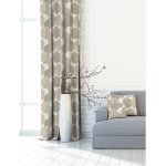 Závěs dekorační nebo látka, New York Moderní listí, béžové, 150 cm 150 cm – Hledejceny.cz