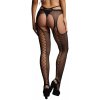 Dámské erotické punčochy Le Désir Suspender Pantyhose with Strappy Waist Black