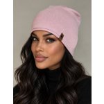 Fashionweek Dámská čepice beanie z viskózy s ozdobným logem S2923 světle růžová – Hledejceny.cz