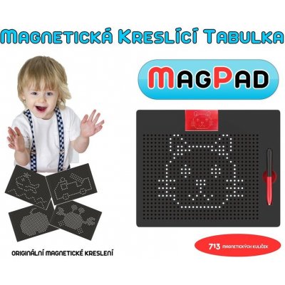 Magnetická kreslící tabulka Magpad Medium 380 kuliček – Zboží Mobilmania