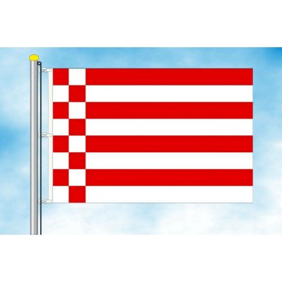 LIBEA, s.r.o. Brémy vlajka Rozměr: 40×60 cm, Uchycení: Karabiny na stožár – Hledejceny.cz