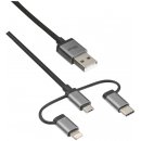 Trust 22693 micro/USB-C/Lightning, 1m