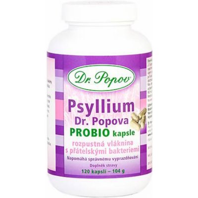 Dr. Popov Psyllium ProBio 120 kapslí