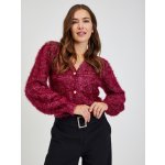 ORSAY dámský kardigan s metalickými vlákny Vínový – Hledejceny.cz