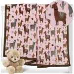 ELLA dětská přikrývka Lama růžová – Sleviste.cz