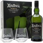 Ardbeg 10y 46% 0,7 l (dárkové balení 2 sklenice) – Hledejceny.cz