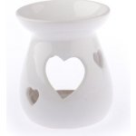 Casa de Engel Keramická aroma lampa bílá srdce 10 x 11 x 10 cm – Sleviste.cz