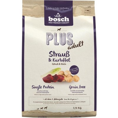 bosch Plus Ostrich & Potato 2,5 kg – Zbozi.Blesk.cz