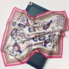 Šátek hedvábný šátek růžový s ornamenty v dárkovém balení