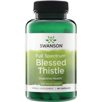 Swanson Benedikt Lékařský Blessed Thistle 400 mg 90 kapslí – Hledejceny.cz
