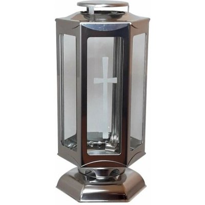 Durmetal Hřbitovní lampa L1 - nerezová, šestihranná – Hledejceny.cz