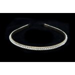 Kovová čelenka s perličkami a kamínky zlatá – Sleviste.cz