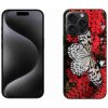 Pouzdro a kryt na mobilní telefon Apple mmCase Gelové iPhone 15 Pro Max - černobílý motýl 1