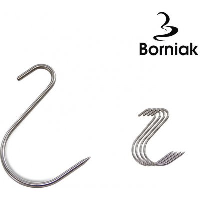 Borniak Asymetrické "S" háky do udírny, 5 ks – Sleviste.cz