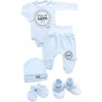 Baby Nellys Soupravička do porodnice 5D Made with love, modrá – Zboží Dáma