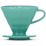 Hario Dripper V60-02 Ceramic Turquoise Green + 40 ks filtrů – Zboží Dáma