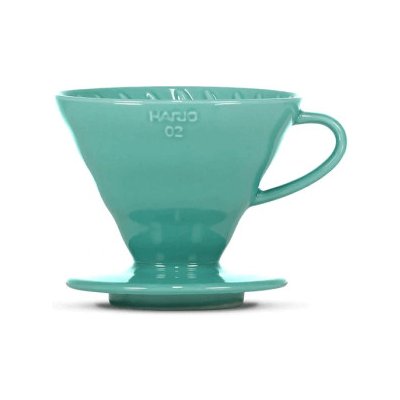 Hario Dripper V60-02 Ceramic Turquoise Green + 40 ks filtrů – Zboží Dáma