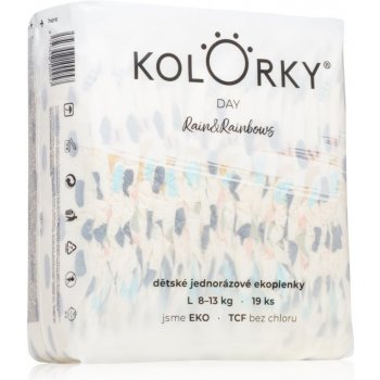 KOLORKY DAY déšť a duhy L 8-13 kg 19 ks