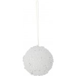 Bloomingville Bílá plastová vánoční ozdoba Nicolet 6 cm – Hledejceny.cz