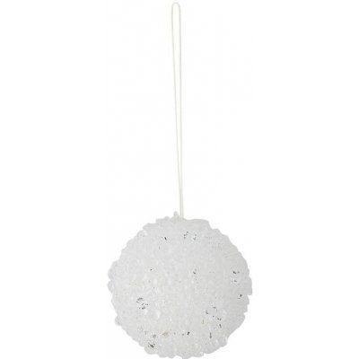 Bloomingville Bílá plastová vánoční ozdoba Nicolet 6 cm – Hledejceny.cz