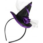 Čelenka čarodějnická s kloboučkem a květinou – Zboží Dáma