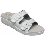 Santé SI/03D2 zdravotní pantofle se dvěma pásky pásky bílá – Sleviste.cz