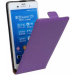 Kožené Sony Xperia Z - fialové – Zboží Mobilmania